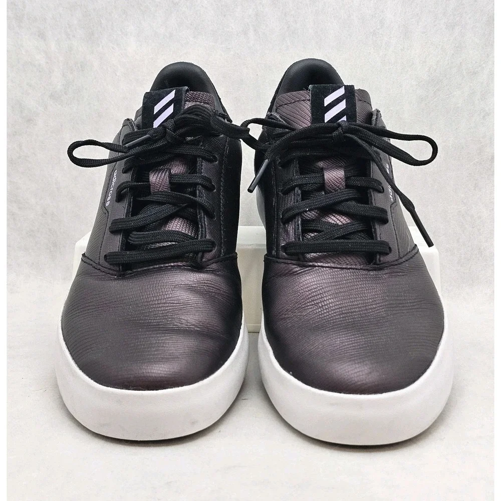 EUC Adidas Women's Adicross Retro Golf Shoe Black/Magic Lilac Sz EU 38½ / US 7
